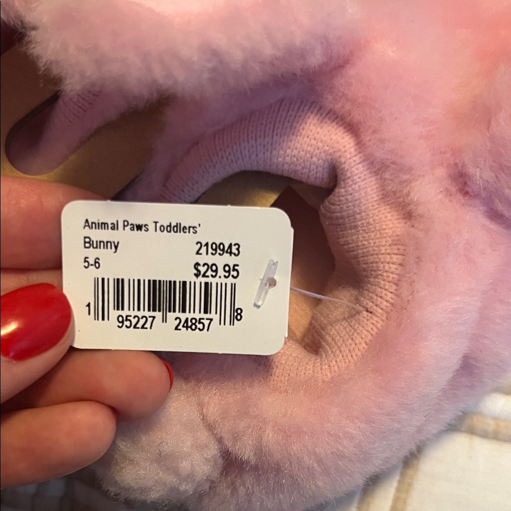 L.L. Bean Pink Bunny Slippers - Picture 3 of 3